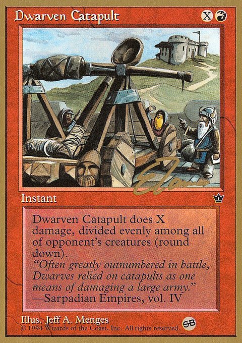 Dwarven Catapult, Pro Tour Collector Set #et51sb, Magic: The Gathering card