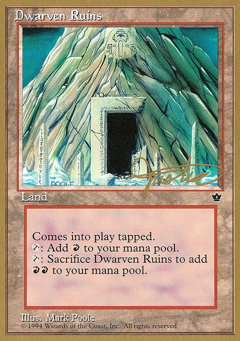 Dwarven Ruins, Pro Tour Collector Set #mj94, Magic: The Gathering card