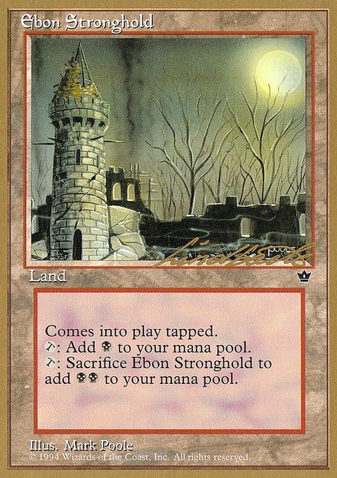Ebon Stronghold, Pro Tour Collector Set #ll95, Magic: The Gathering card