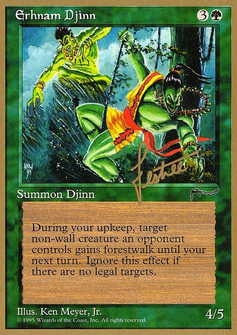 Erhnam Djinn, Pro Tour Collector Set #bl64, Magic: The Gathering card