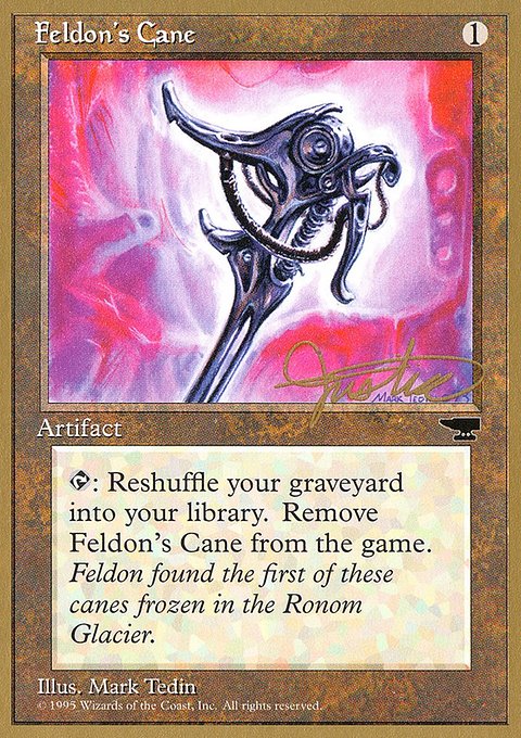 Feldon's Cane, Pro Tour Collector Set #mj50, Magic: The Gathering card