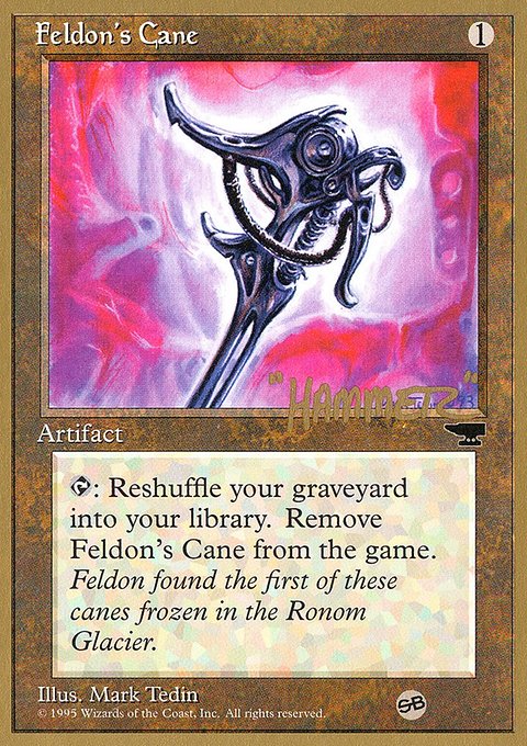 Feldon's Cane, Pro Tour Collector Set #shr50sb, Magic: The Gathering card