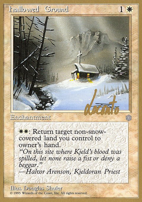 Hallowed Ground, Pro Tour Collector Set #ml29, Magic: The Gathering card