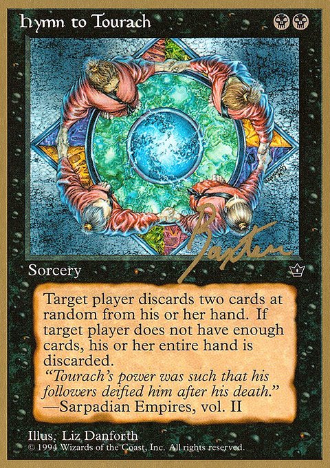 Hymn to Tourach, Pro Tour Collector Set #gb38b, Magic: The Gathering card