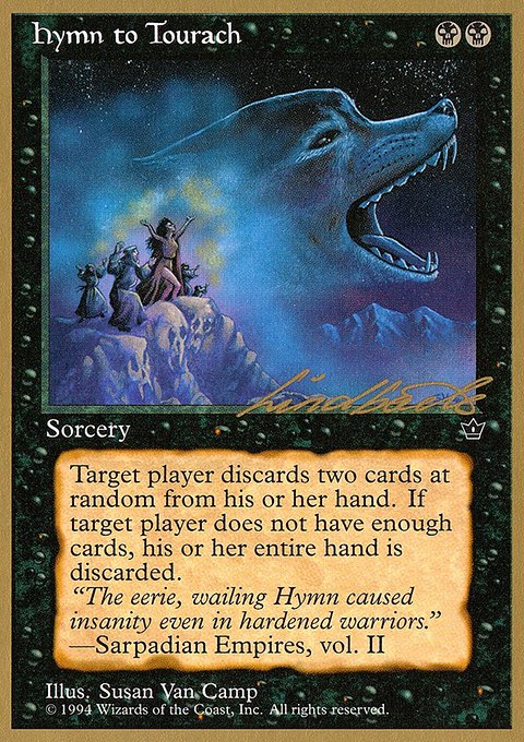 Hymn to Tourach, Pro Tour Collector Set #ll38a, Magic: The Gathering card