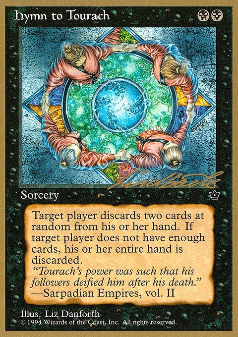 Hymn to Tourach, Pro Tour Collector Set #ll38b, Magic: The Gathering card