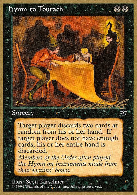 Hymn to Tourach, Pro Tour Collector Set #ll38d, Magic: The Gathering card