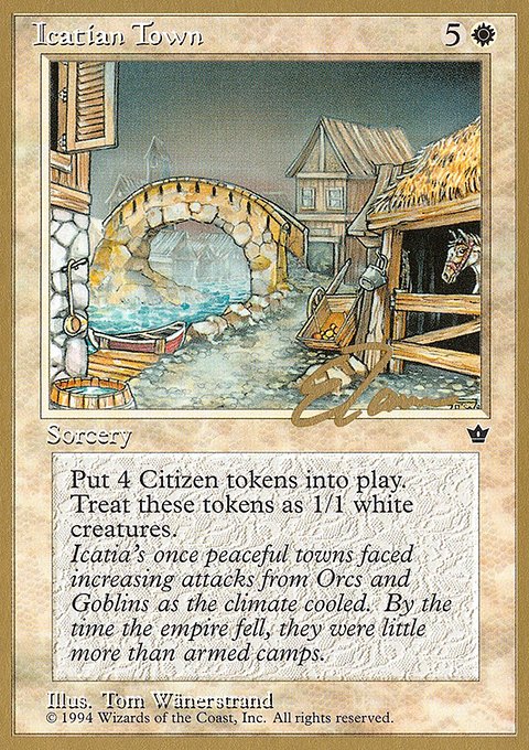 Icatian Town, Pro Tour Collector Set #et15, Magic: The Gathering card