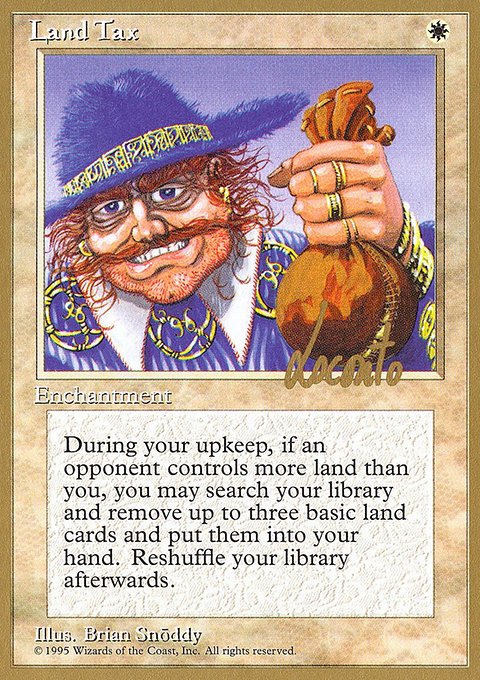 Land Tax, Pro Tour Collector Set #ml34, Magic: The Gathering card