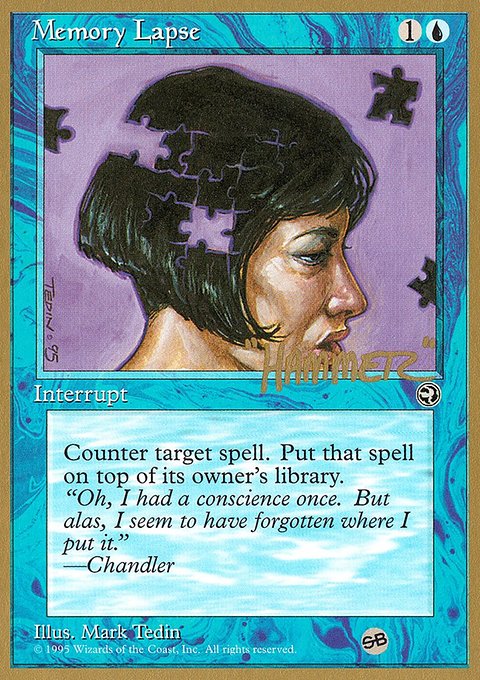 Memory Lapse, Pro Tour Collector Set #shr32asb, Magic: The Gathering card
