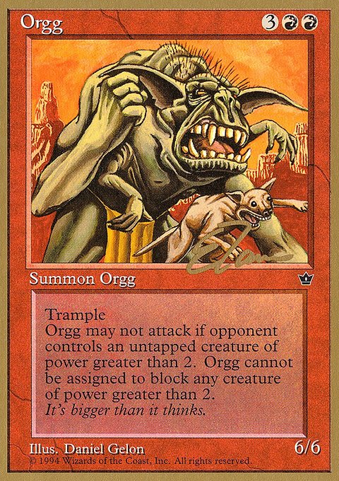 Orgg, Pro Tour Collector Set #et63, Magic: The Gathering card