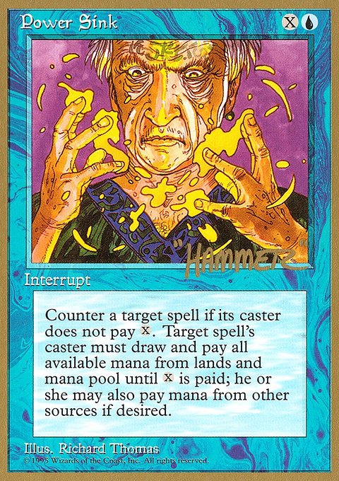 Power Sink, Pro Tour Collector Set #shr93, Magic: The Gathering card