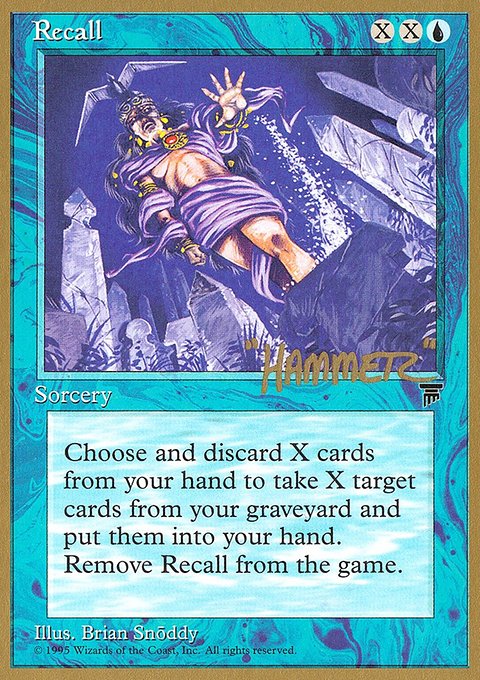 Recall, Pro Tour Collector Set #shr24, Magic: The Gathering card