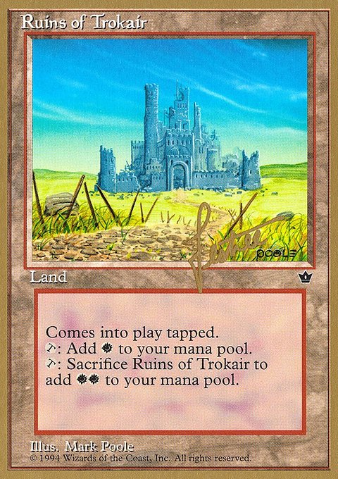 Ruins of Trokair, Pro Tour Collector Set #bl100, Magic: The Gathering card