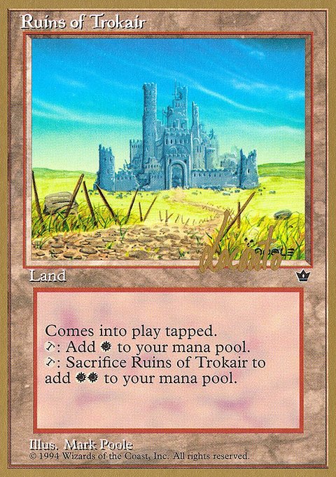 Ruins of Trokair, Pro Tour Collector Set #ml100, Magic: The Gathering card