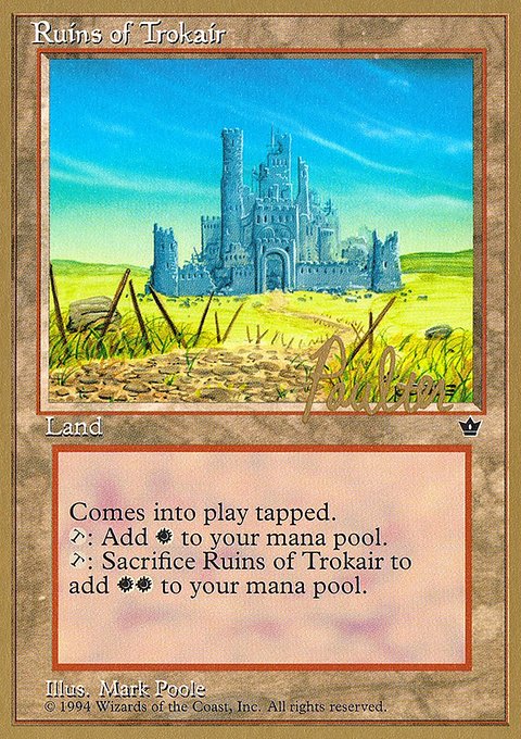 Ruins of Trokair, Pro Tour Collector Set #pp100, Magic: The Gathering card