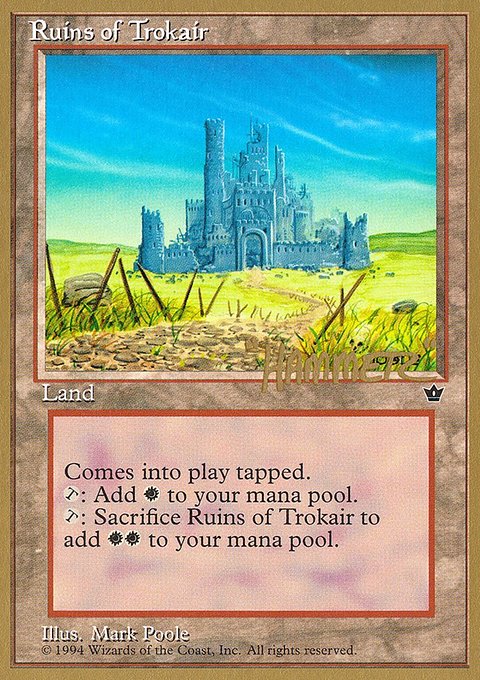 Ruins of Trokair, Pro Tour Collector Set #shr100, Magic: The Gathering card