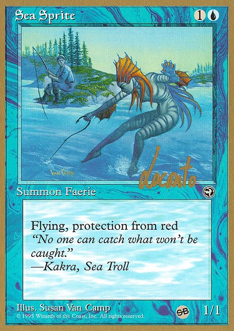 Sea Sprite, Pro Tour Collector Set #ml38sb, Magic: The Gathering card