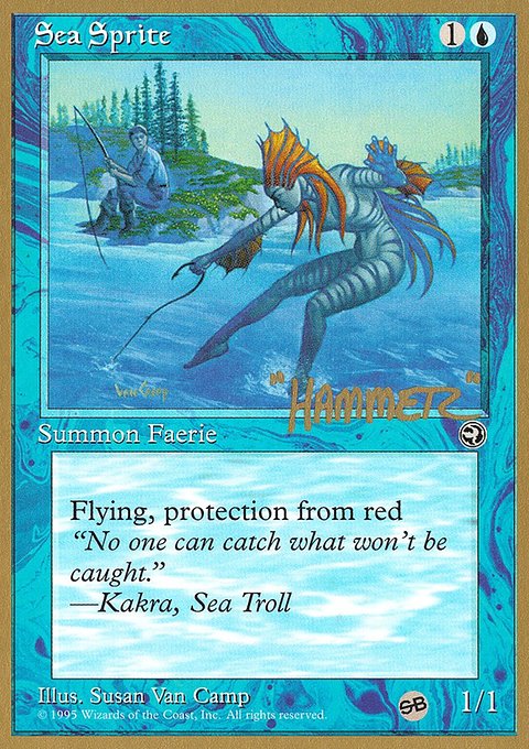 Sea Sprite, Pro Tour Collector Set #shr38sb, Magic: The Gathering card