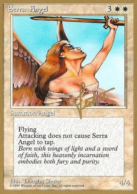 Serra Angel, Pro Tour Collector Set #bl50, Magic: The Gathering card