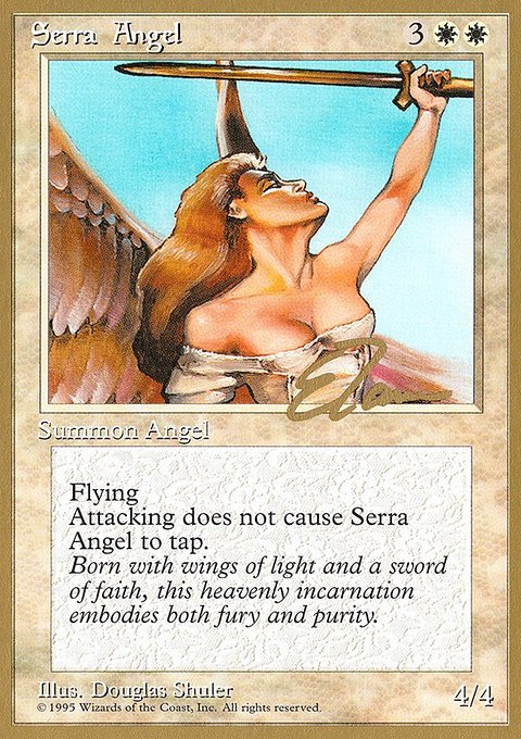 Serra Angel, Pro Tour Collector Set #et50, Magic: The Gathering card