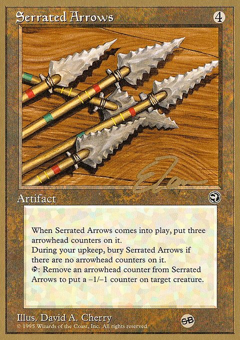 Serrated Arrows, Pro Tour Collector Set #et110sb, Magic: The Gathering card