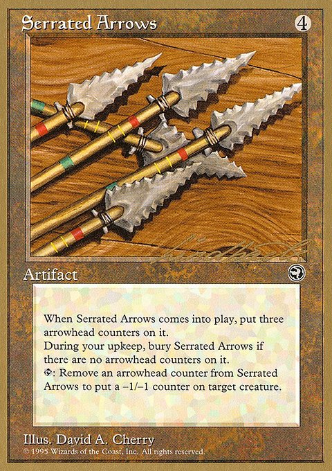 Serrated Arrows, Pro Tour Collector Set #ll110, Magic: The Gathering card