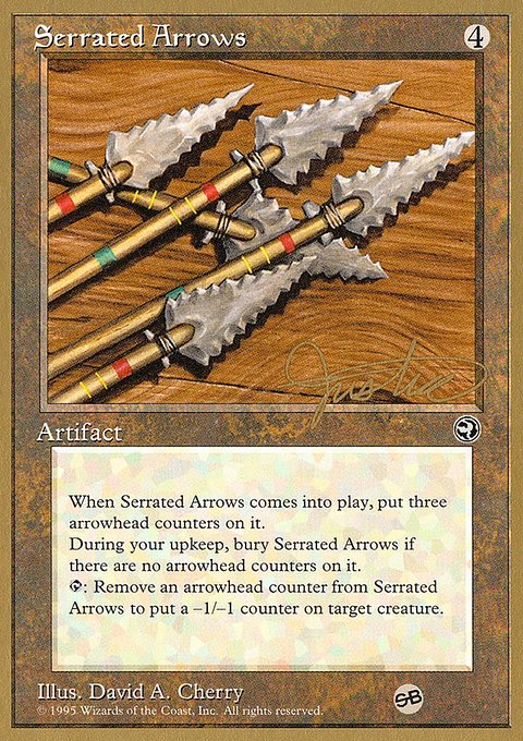 Serrated Arrows, Pro Tour Collector Set #mj110sb, Magic: The Gathering card