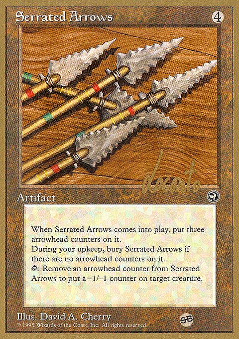 Serrated Arrows, Pro Tour Collector Set #ml110sb, Magic: The Gathering card
