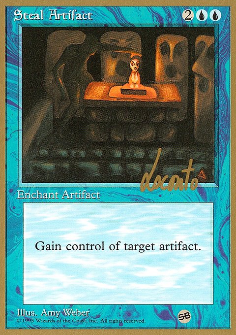 Steal Artifact, Pro Tour Collector Set #ml105sb, Magic: The Gathering card
