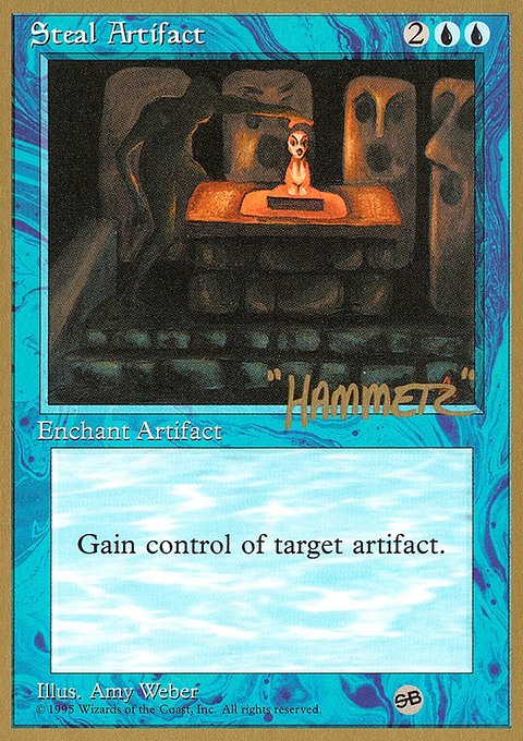 Steal Artifact, Pro Tour Collector Set #shr105sb, Magic: The Gathering card