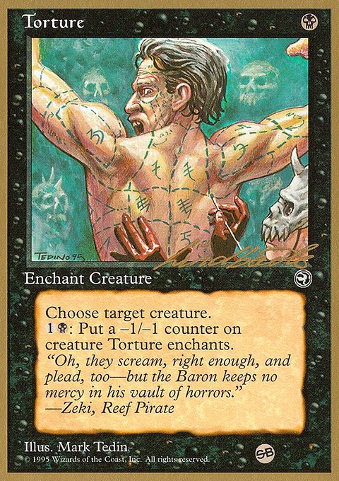 Torture, Pro Tour Collector Set #ll59sb, Magic: The Gathering card