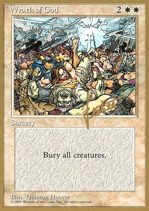 Wrath of God, Pro Tour Collector Set #bl58, Magic: The Gathering card