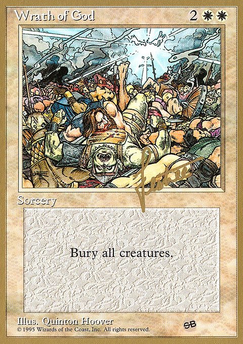 Wrath of God, Pro Tour Collector Set #bl58sb, Magic: The Gathering card
