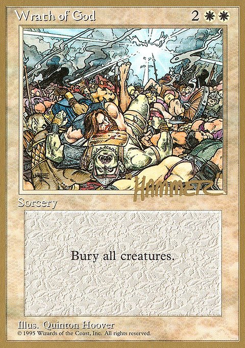 Wrath of God, Pro Tour Collector Set #shr58, Magic: The Gathering card