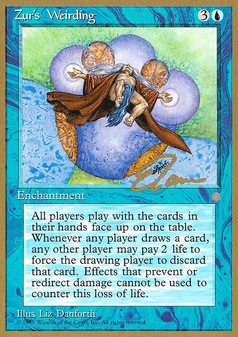 Zur's Weirding, Pro Tour Collector Set #et110, Magic: The Gathering card