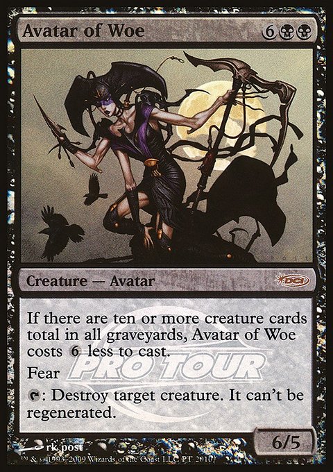 Avatar of Woe, Pro Tour Promos #2010, Magic: The Gathering card
