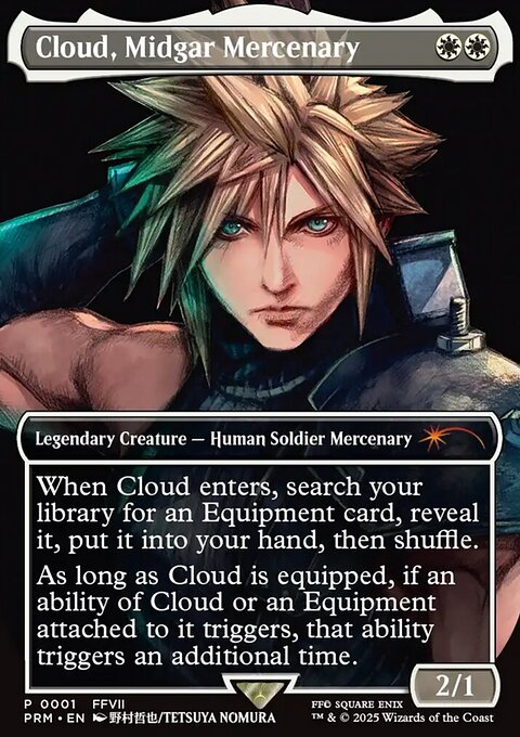 Cloud, Midgar Mercenary, Pro Tour Promos #2025-1, Magic: The Gathering card