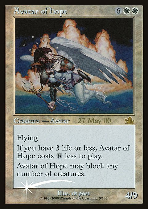 Avatar of Hope, Prophecy Promos #3, Magic: The Gathering card