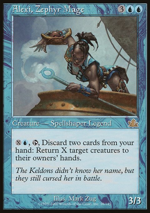 Alexi, Zephyr Mage, Prophecy #28, Magic: The Gathering card