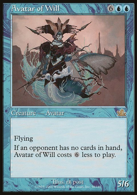 Avatar of Will, Prophecy #30, Magic: The Gathering card