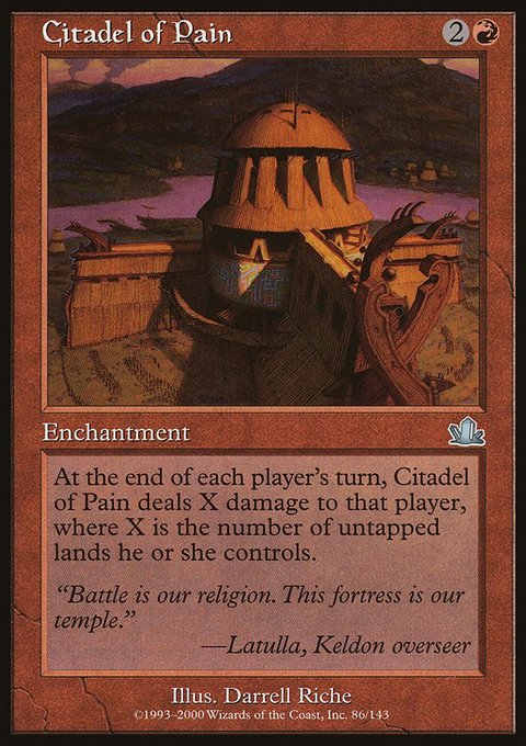 Citadel of Pain, Prophecy #86, Magic: The Gathering card