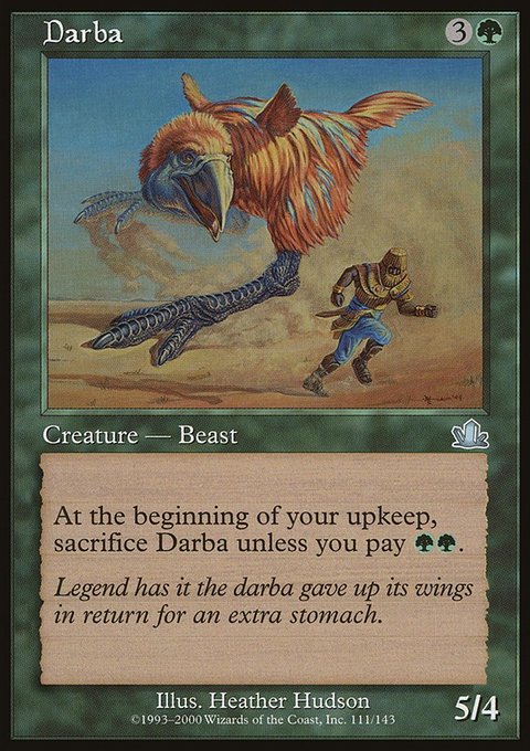 Darba, Prophecy #111, Magic: The Gathering card