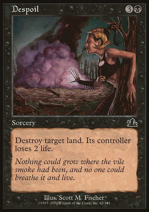 Despoil, Prophecy #62, Magic: The Gathering card
