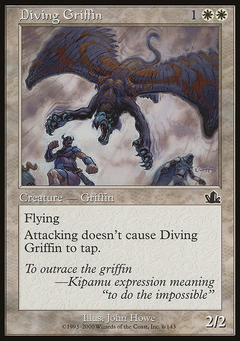 Diving Griffin, Prophecy #6, Magic: The Gathering card