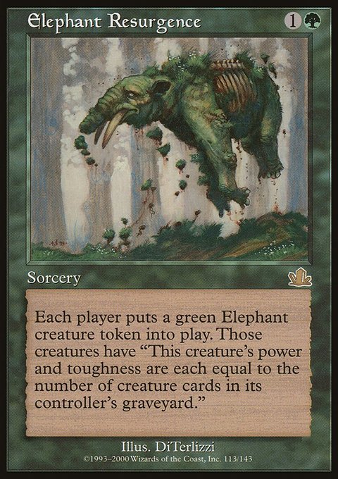 Elephant Resurgence, Prophecy #113, Magic: The Gathering card