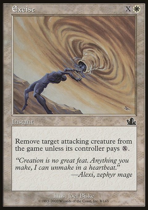 Excise, Prophecy #8, Magic: The Gathering card