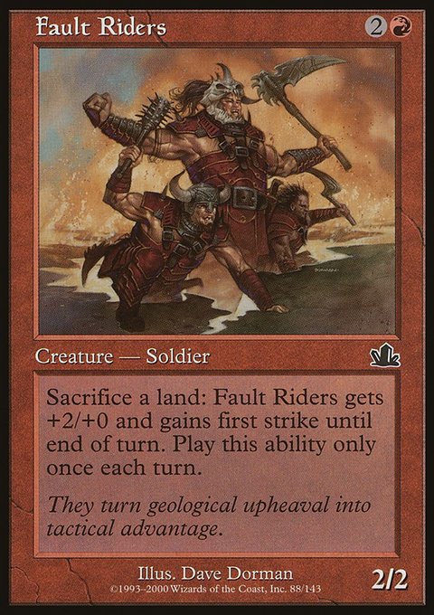 Fault Riders, Prophecy #88, Magic: The Gathering card