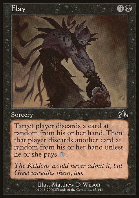 Flay, Prophecy #65, Magic: The Gathering card