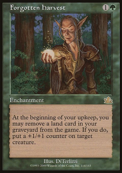 Forgotten Harvest, Prophecy #114, Magic: The Gathering card
